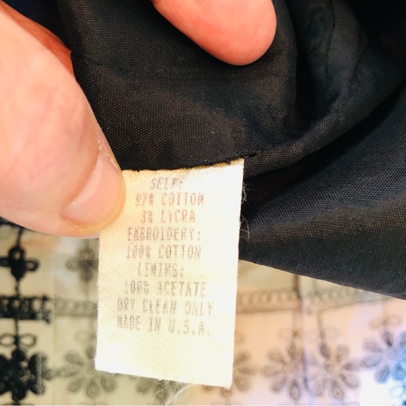 Nanette Lepore Coquette Skirt Women’s 2, Cream with Black Embroidery, Parisian - Picture 4 of 15